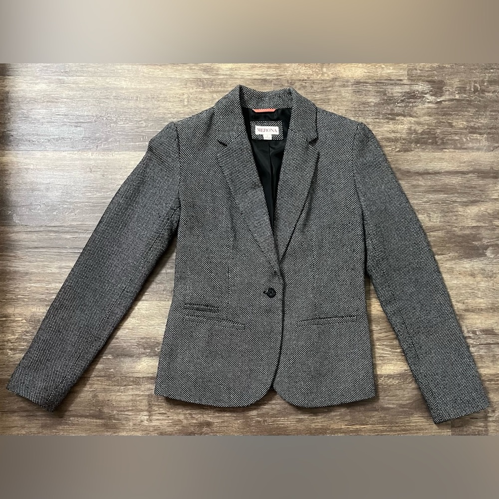 Merona Black and White Blazer